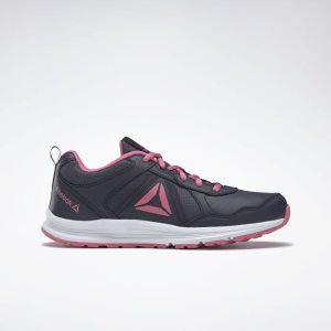 Reebok Almotio 4.0 Laufschuhe Kinder - Navy/Rosa - DE 562-RMT